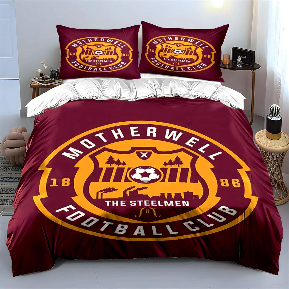 Football Club Logo Bedding Set Bedding Duvet Cover Set Duvet Cover Pillowcases (1 * Duvet Cover 2 * Pillowcases, without duvet insert)