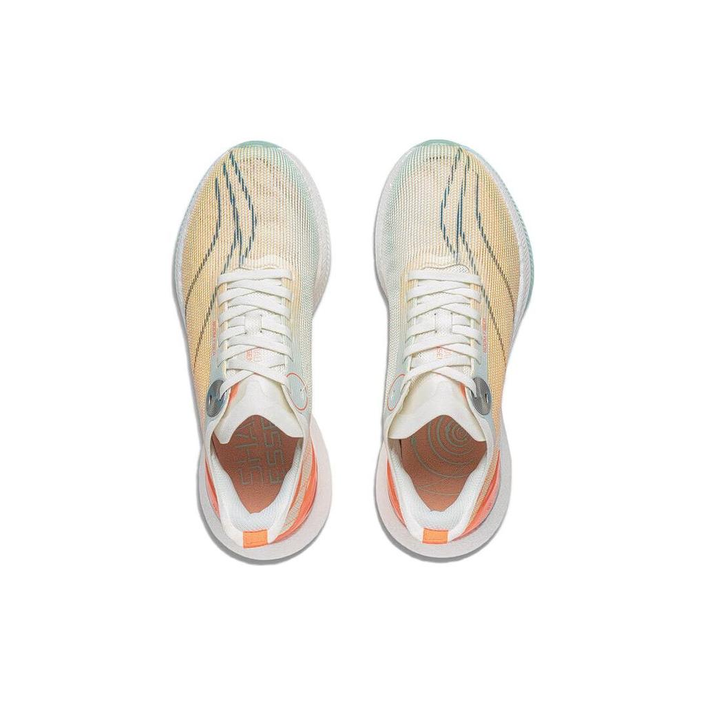 Li Ning Absolute Shadow 2 Essential Versatile Shock Absorbing Non-Slip Low-Top Running Shoes Women Sneaker White Orange ARRT006-2