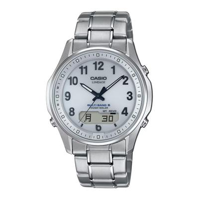 Lineage Silver [Casio] LCW-M100TSE-7AJF Мужские часы, Радиоуправляемые, На солнечной батарее,