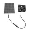 Black Solar Panel Fan Kit 2W, 6V Solar Ventilation Fan Greenhouse Exhaust Fan  Garden Shed Use