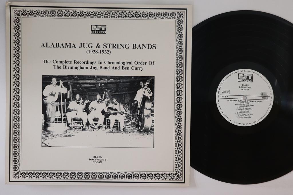 Виниловая пластинка РАЗЛИЧНЫЕ Alabama Jug And String Bands 1928 BD2028 RST 1988 Австрия Блюз Б/у
