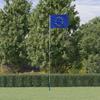 VidaXL Flag of Europe and 5.55 M Pole Aluminum 3147144