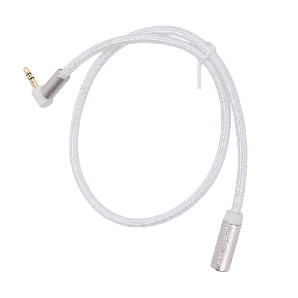 3.5mm Right Angle Adapter Male to Female Stereo Sound Extension Sound Cable