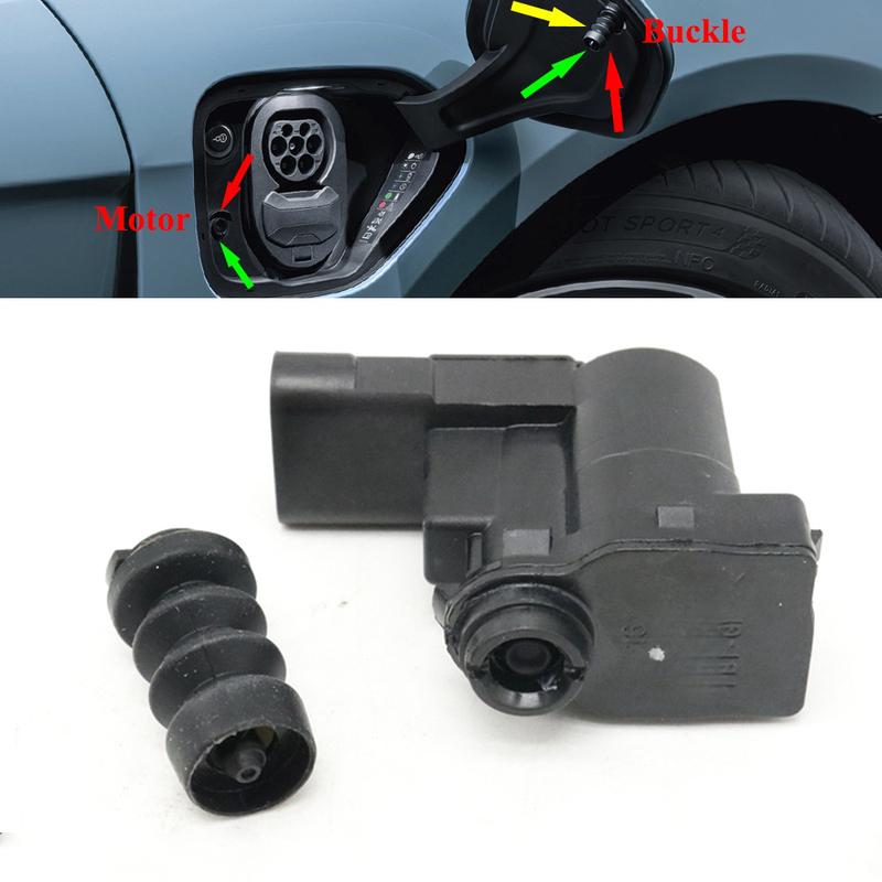 Car Charging Door Cover Spring Rebound Buckle Snap Charge Port Cap Lockpin Motor For Porsche Taycan 9J1 2019-2026
