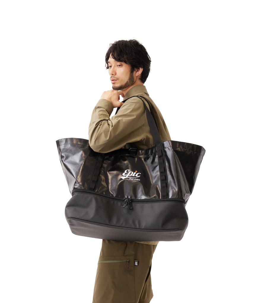 Snow Peak Gear Tote Tote Bag for Men and BLACK One EP-BB-26SU001 Bag, Handbag, Women,