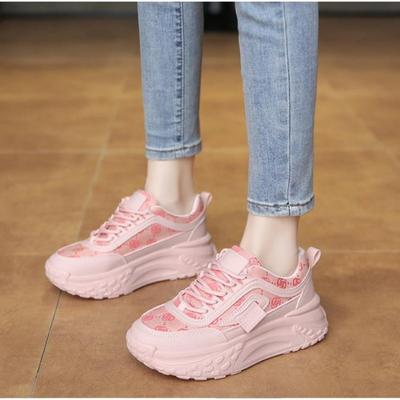 2024 новые роскошные дизайнерские женские спортивные кроссовки на платформе с дышащей сеткой, трендовые повседневные кроссовки на плоской подошве, женские элегантные модные женские туфли