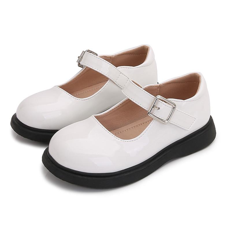 Girls' shoes, little girls' British-style leather shoes, new spring and autumn models, soft-soled shoes for older children, student performance shoes