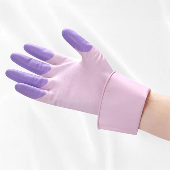 1 пара перчаток для работы по дому с длинными рукавами, латексные водонепроницаемые чистящие перчатки, устойчивые к разрыву, для мытья посуды, стирки, мытья посуды