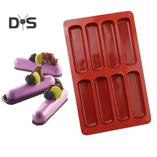 Форма для печенья с прозрачной текстурой, термостойкая, удобная форма для шоколадного печенья с 8 сетками