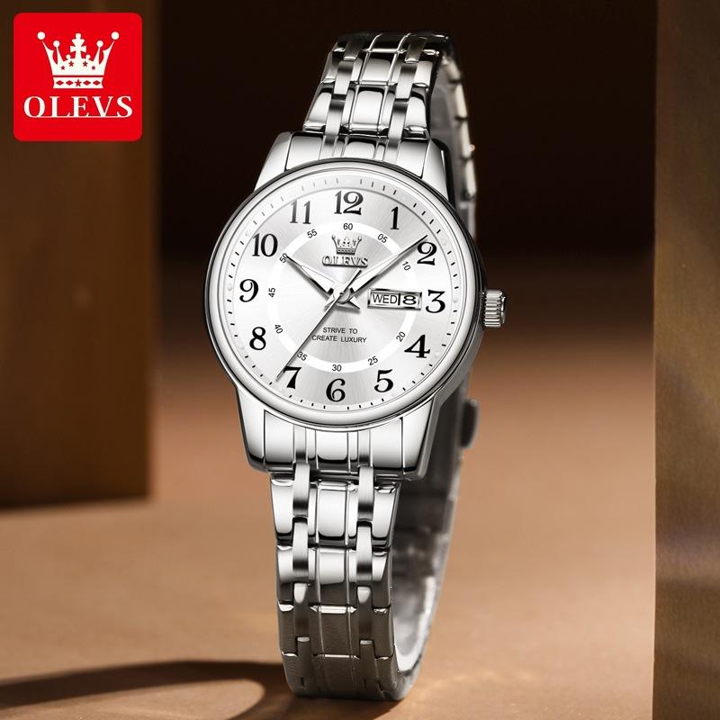OLEVS Брендовые часы Новые простые кварцевые часы для любителей выражений Нишевые женские часы Женские часы