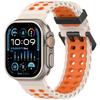 Океанический силиконовый ремешок для Apple Watch Ultra 2 49 мм, дышащий браслет для iWatch Series 10 46 мм 42 мм 9 8 7 6 SE 45 мм 44 мм