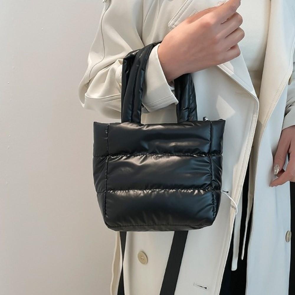 Adjustable Strap Puffy Handbag Large Capacity Tote Bag Gift Puffer Crossbody Bag Travel