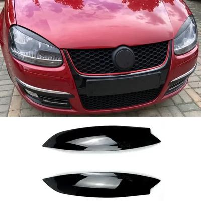 Для Volkswagen VW Golf 5 MK5 GTI R 2003-2008 2 шт. Накладки на фары, Хромированная накладка, Стайлинг автомобиля