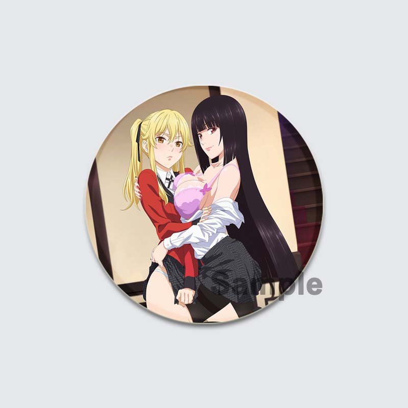 32/44/58 мм аниме Kakegurui Брошь ручной работы булавка мультяшная фигурка Юмэко Джабами значок мультяшный косплей значок для рюкзака Декор ювелирные изделия подарки