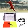 Referee Cards Set Football Referee Red and Yellow Cards with Whistle Lanyard Sports Ref Kits Score Book for Soccer