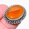 Carnelian Gemstone 925 Sterling Silver Jewelry Ring Size 5 S0w48