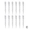 12pcs Christmas Clear Simulation Ice Xmas Tree Hanging Ornament Fake Icicle Winter Party New Year Home Decor Navidad Supplies
