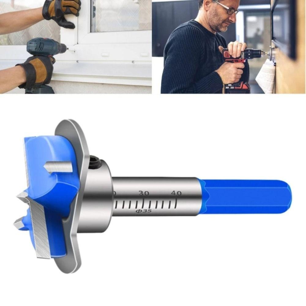 Drilling Furniture Forstner Bit Positioning Hinge Jig Durable Hinge Hole Opener Carpenter