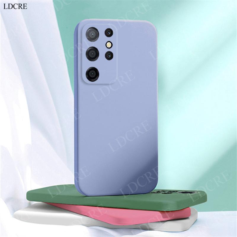 For Samsung Galaxy S22 Ultra Case Silicone Soft Plain Funda Rubber Protective For Samsung S22 Ultra Cover Galaxy S22 Plus Case
