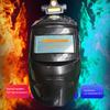 Auto-Darkening Welding Helmet with Headlight Lightweight Arc Proof Mask Multifunctional Welding Shield for Various Applications