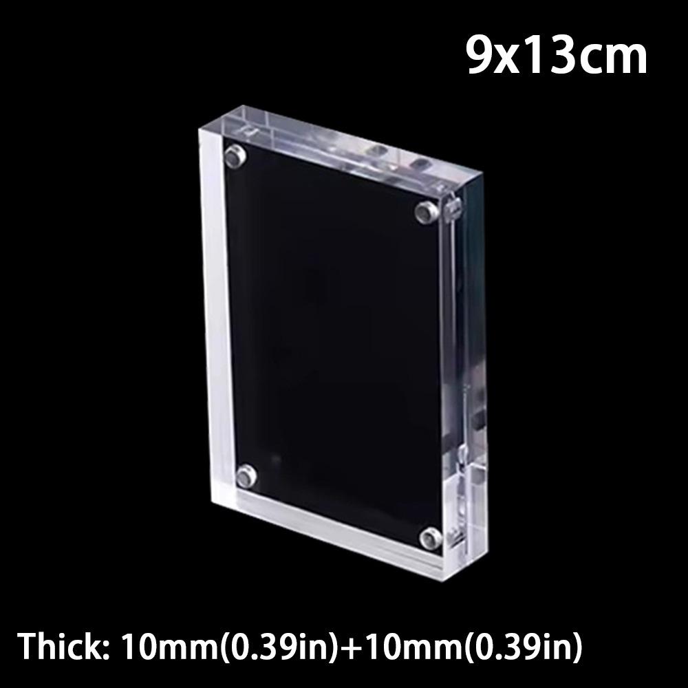 Magnetic Poster Display Stand Acrylic Fridge Magnets Photo Frame  for Room Desk Home Decoration