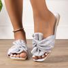2024 Summer New Women's Lace Sandals Bow Open Toe Shoes Hot Sale Elegant Luxurious Comfortable Sandals and Slippers