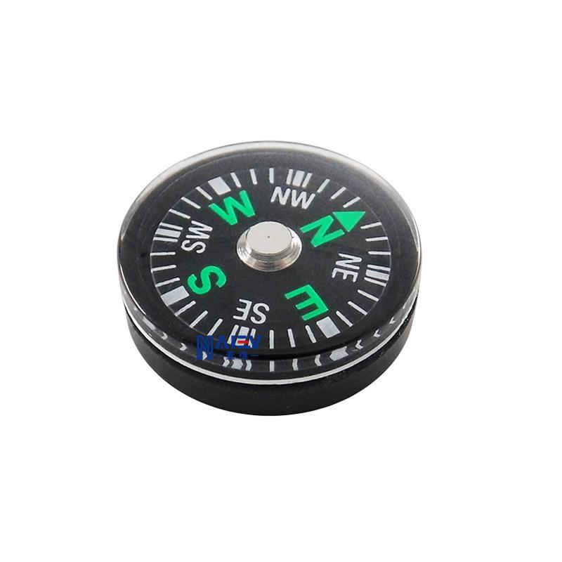20MM ABS Material Portable Gift Mini Pocket Outdoor Adventure Travel Compass Survival Compasses Button Design Practical Guider