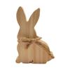 Unfinished Rabbit Block Accent Bookshelf Gift Wooden Bunny Sign Easter Table Decoration for Fireplace Office Festive Dining Room