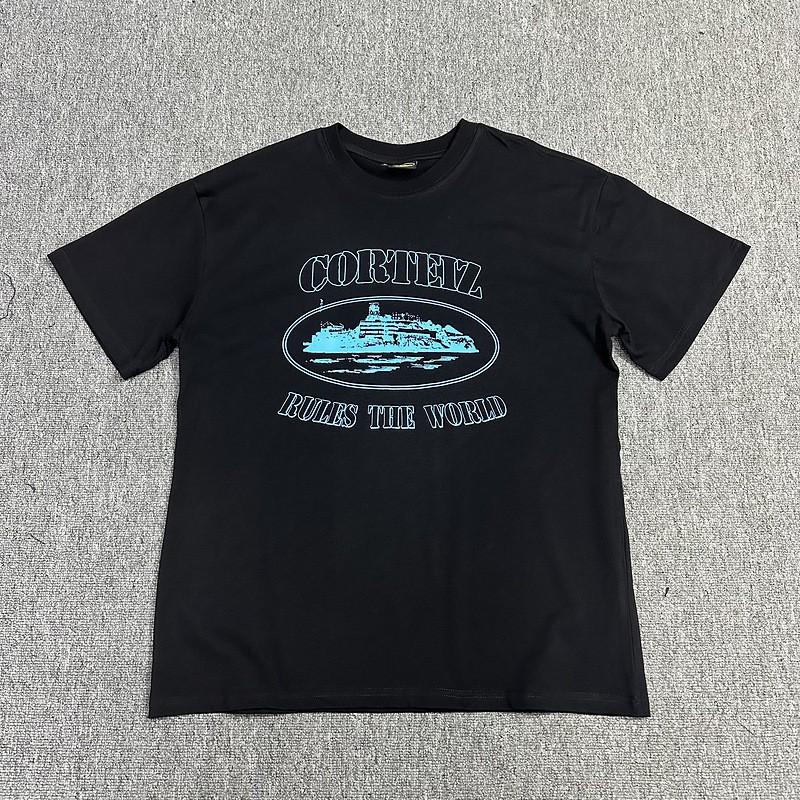 Corteiz Alcatraz Series Loose Fit Short Sleeve T-Shirt Young Men Streetwear