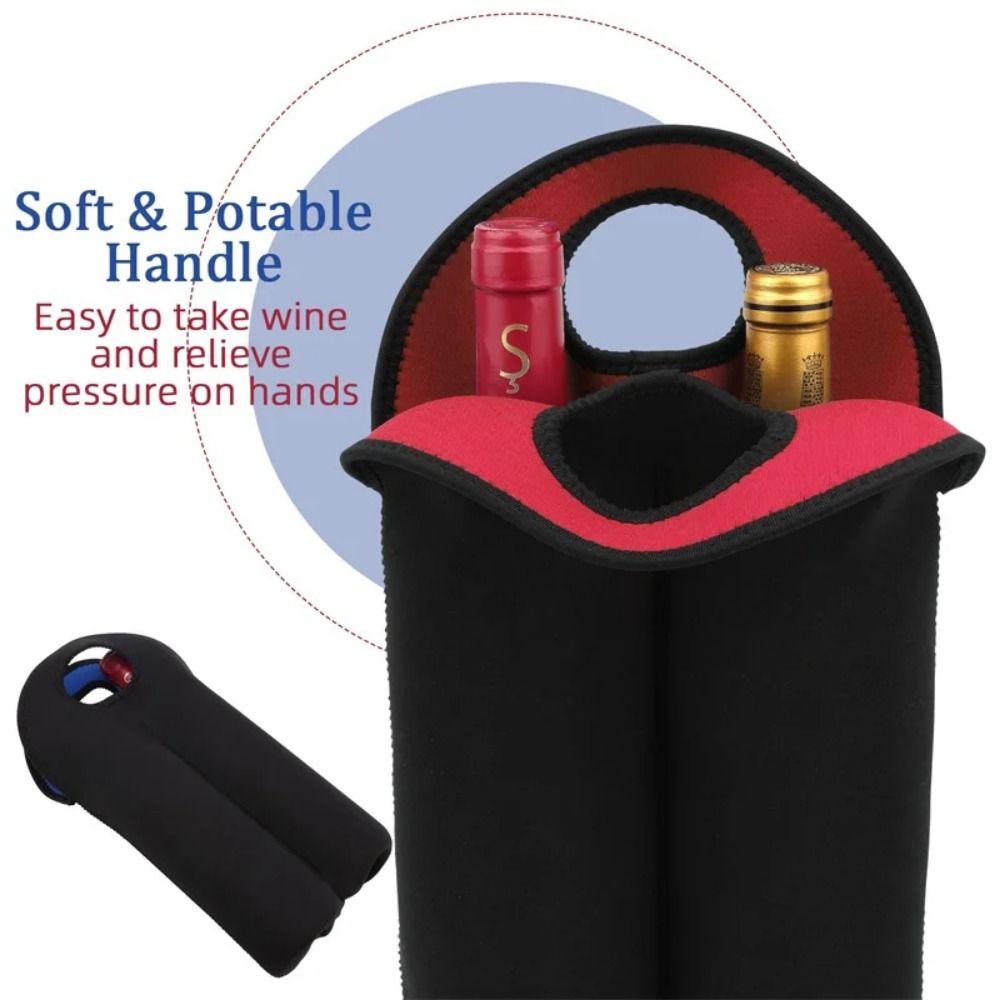 Insulated Wine Cooler Bag Neoprene Drink Bottle Holder Practical Can Carrier Tote  Bottle Protector