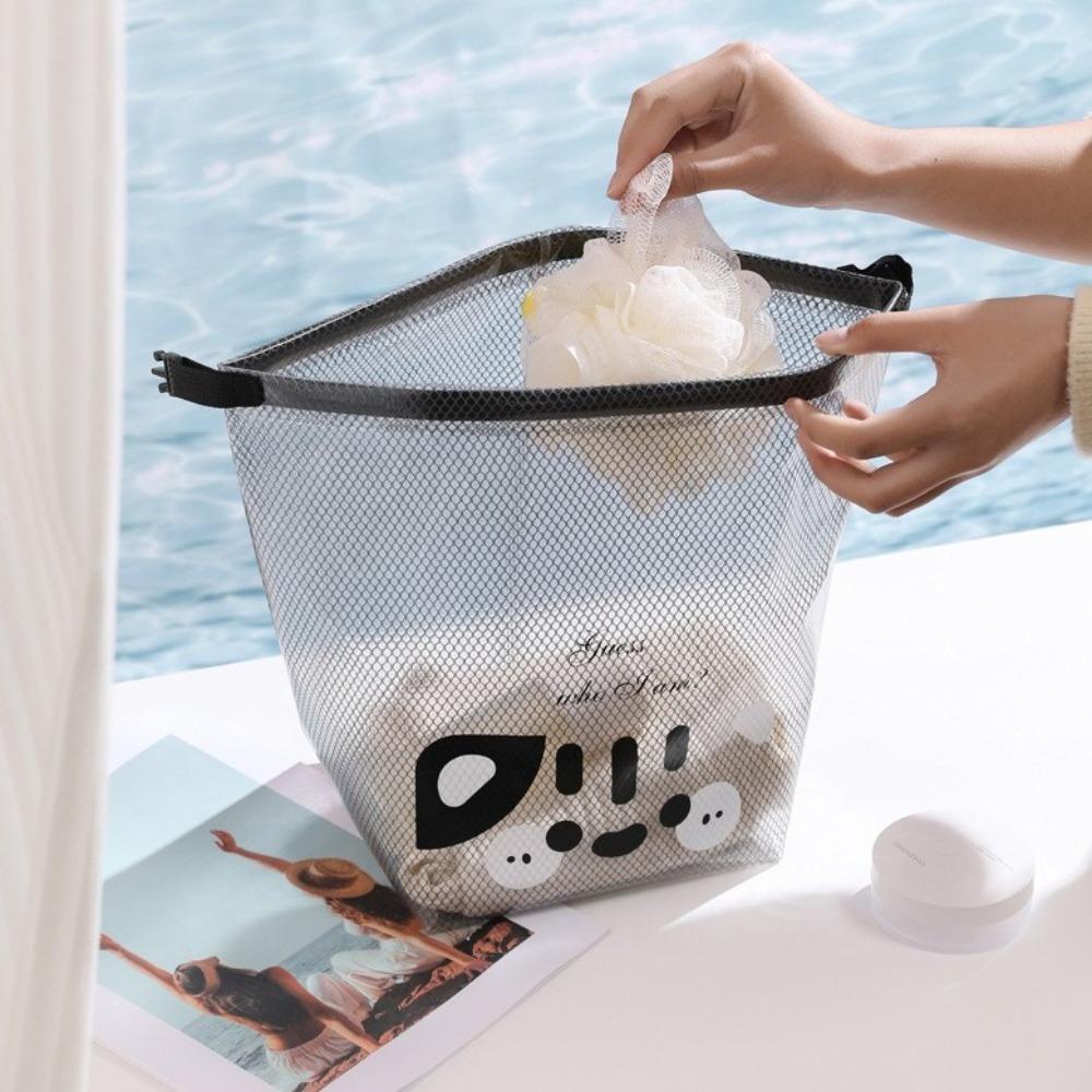 Mesh Travel Toiletry Bag Waterproof Cosmetic Storage Bag Portable Cosmetic Container  Fitness