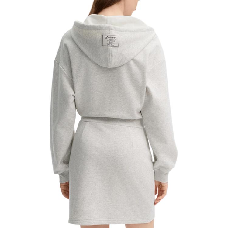 Fila Дышащее Удобное Свободное Повседневное Платье с Длинным Рукавом Женские платья Серый F11W439310FMG