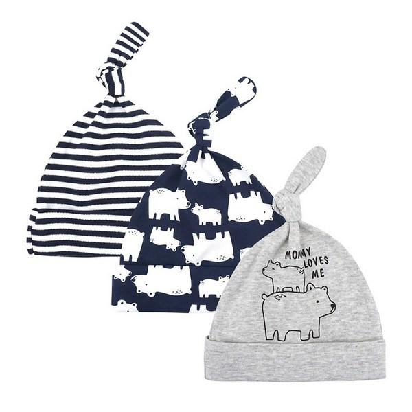 Stardo Children's Cute Character Paper Hat 3-piece Set, FREE, Irreplaceable Bear, Popular Baby Clothes In Korea