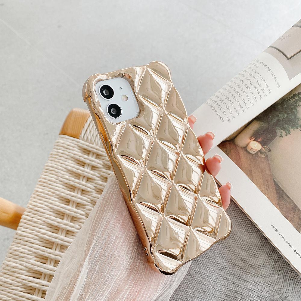 Luxury 3D Diamond Case Soft Cover for iPhone 15 Case Shockproof Mobile Phone Bag for Iphone 18 17 16 High Quality