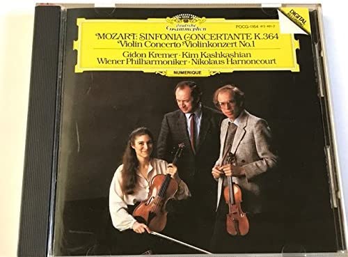 CD KREMER (GIDON), MOZART, ARNONCOURT  - Mozart: Sinfonia Concertante POCG1164 Japan ObiClassical Used