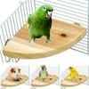 Bird Perch Platform Stand Wood Perch Bird Platform Parrot Stand Playground Cage Accessories for Small Anminals Rat Hamster