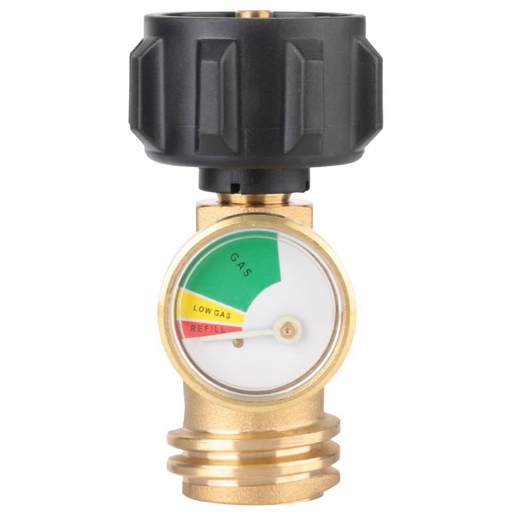 Латунный адаптер 250 PSI Манометр давления газа для барбекю