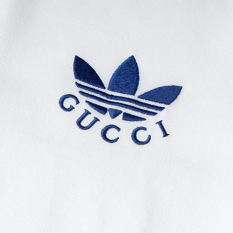 Gucci X Adidas Originals Поло SS23 Мужское Белое 722972-XJEVF-9791