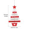 Christmas Letters Decorative Ornaments Christmas Tree Pendants Wooden