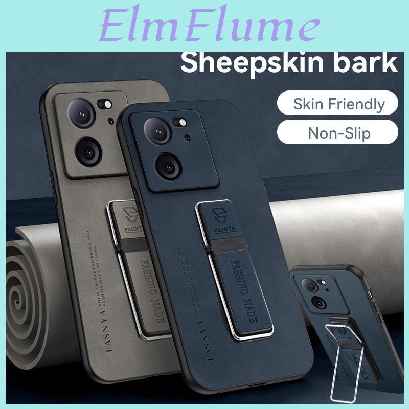 Case Pu Leather Cover Sheepskin For Xiaomi Mi 13t 12t Pro 13 12 Lite 11 14 Pro 11t 10t 10 Poco X6 F5 X5 X3 Pro M5 M4 Pro F4 F3 Case With Phone Bracket