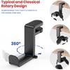 360° Rotating Headphone Stand Desktop Headset Holder PC Gaming Headset Desk Hanger Hook For Earphone Controller