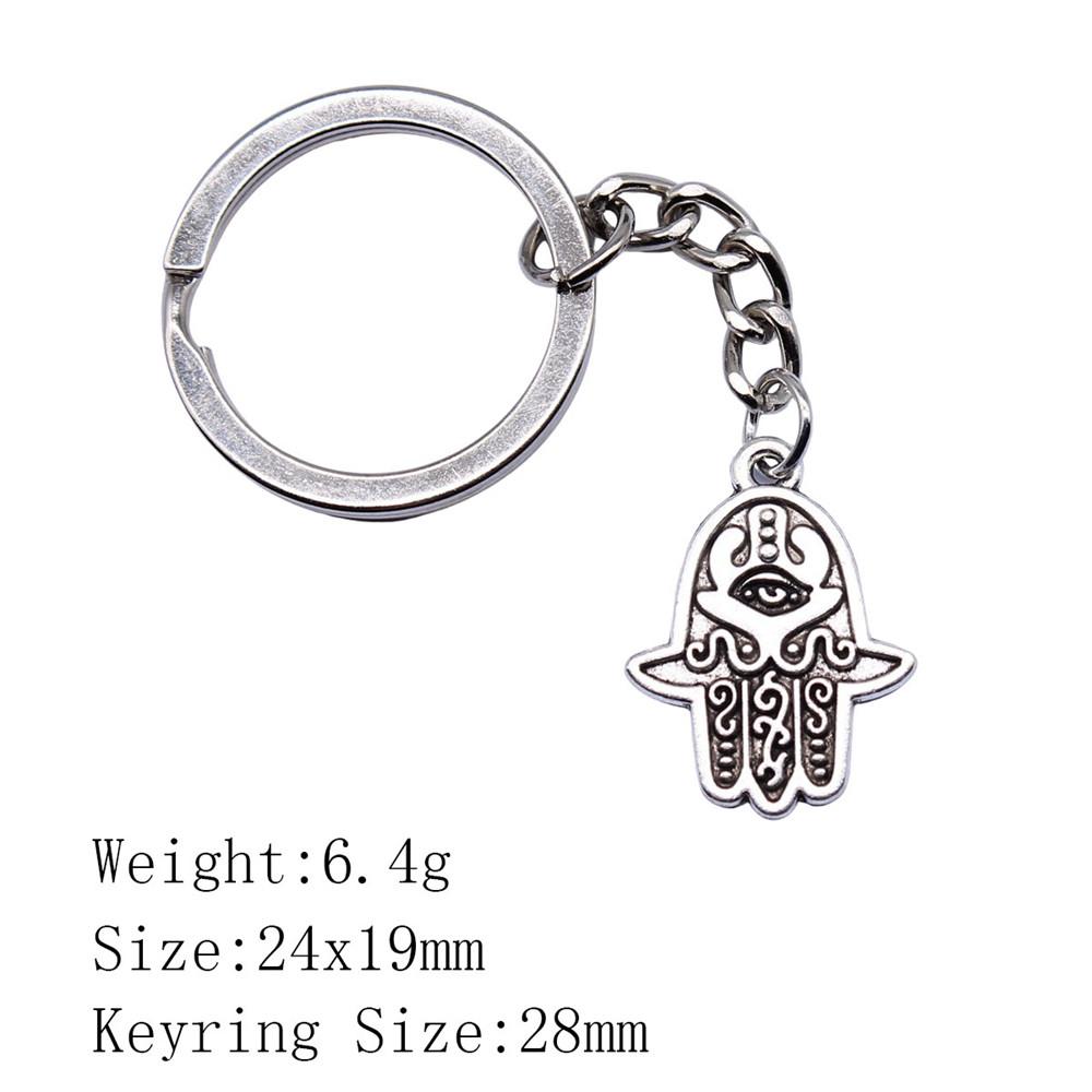 Брелок для ключей в виде сумки «Обратно в школу» с изображением руки Хамсы и глаза Гора, украшения для дома, крутой брелок