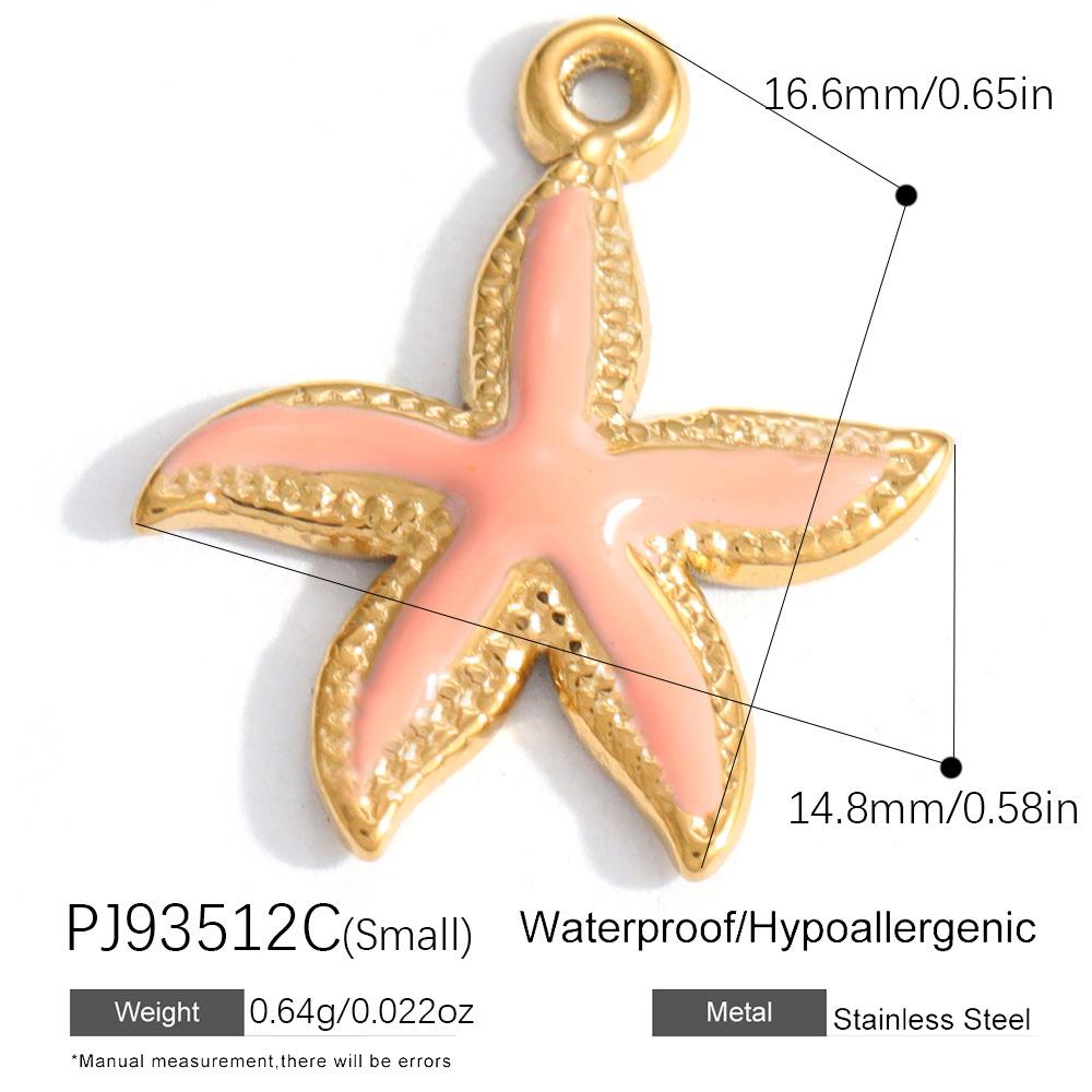 Heart Cat Dog Owl Oil Drop Ocean Style Pendants 18K Gold Plated Stainless Steel Charms Fashion Jewelry Gold Pendants