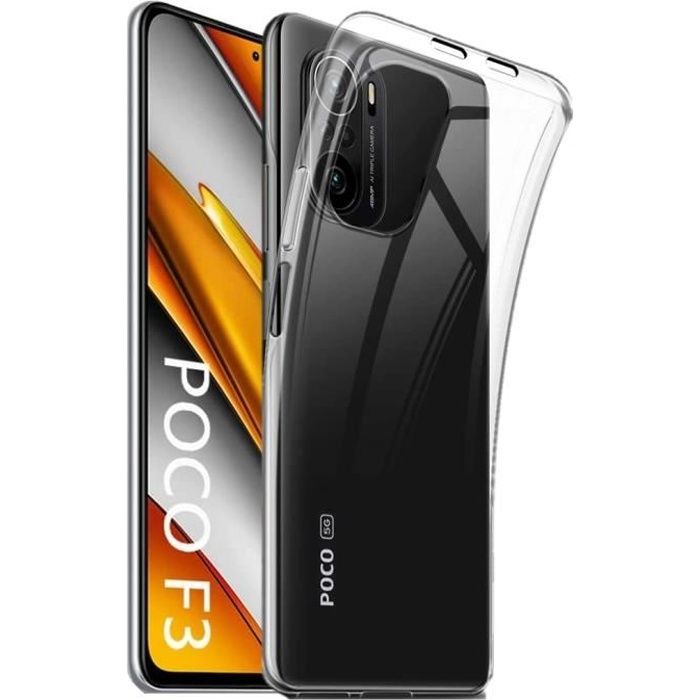 Coque pour Xiaomi POCO F3 - Silicone Gel TPU Transparent Souple Ultra Mince Phonillico®