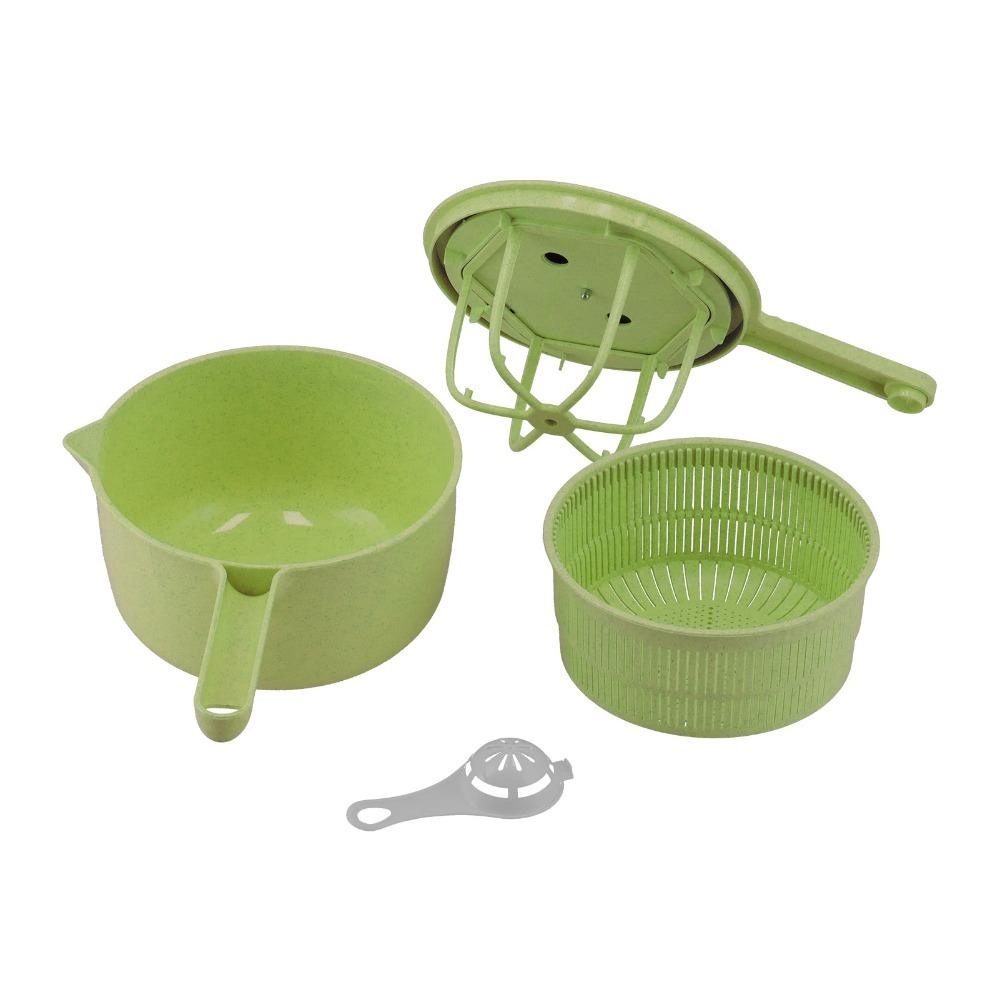 Ergonomic Design Salad Spinner Plastic Vegetable Washing Basket Vegetable Dehydrator Kitchen