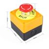 AC 660V 10A Mushroom Red Sign Emergency Stop Switch LAY7-11ZS DPST Push Button Switch