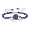 Natural Stone Wheel Beads Bracelet Female Girlfriend Gifts Vug Adjustable Woven Bracelet