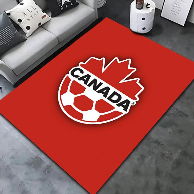 Canada Men's National Soccer Team Carpet Rug for Living Room Bedroom Home Sofa Decoration,Kids play Non-slip Floor Mat