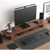 Wooden Monitor Stand Riser Computer Stands Solid Wood Desktop Organizer Rack  for Computer Laptop PC TV