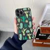 Оригинальный квадратный жидкий силиконовый чехол с милым кактусом для iPhone 14 11 12 13 Pro Max Mini X XS XR 7 8 Plus, противоударный чехол «сделай сам»